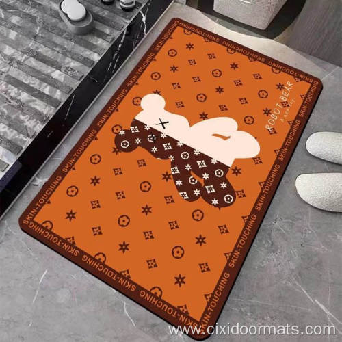 Hot selling non-slip rubber door mat bath mat